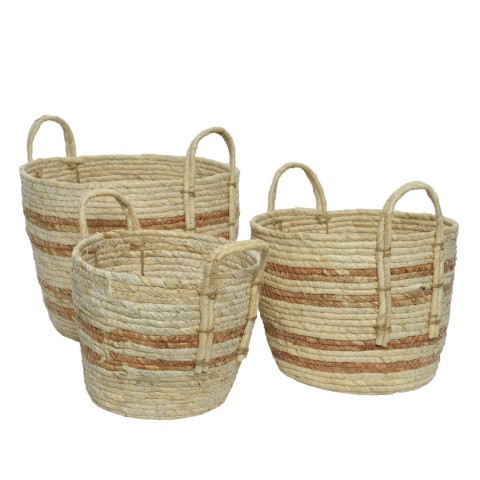 SET 3 CESTI CON STRISCE H26 D3